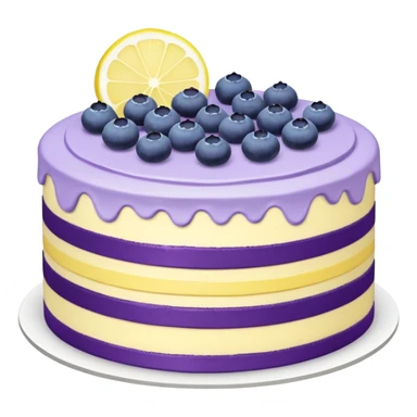 lemon and blueberry buttercream cake sticker