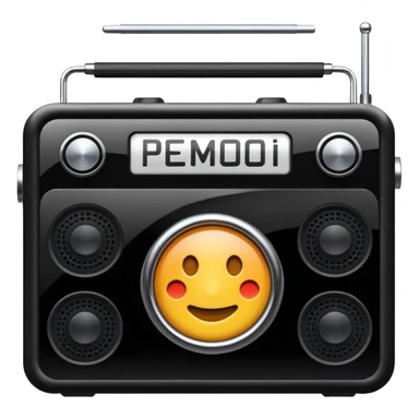 modern new radio sticker