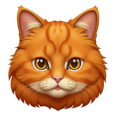 um gato laranja curioso com sobrancelha erguiad sticker