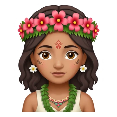 cook island maori girl sticker