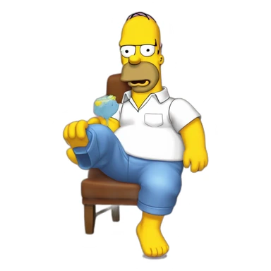 Homer Simpsons qui embrasse marge sticker