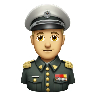 German military officer  sticker
