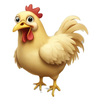 Chicken on a pole sticker