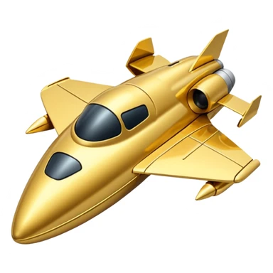 gold spacecraft sticker