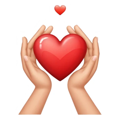 Two hands making a heart with the letter Y inside  sticker