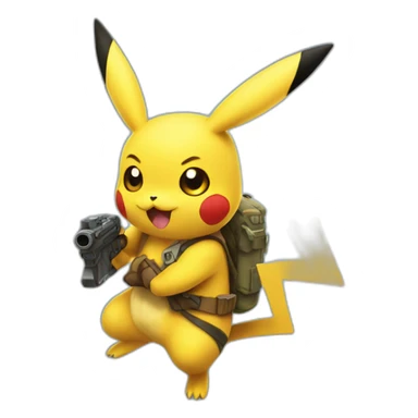 Pikachu playing Fortnite  sticker