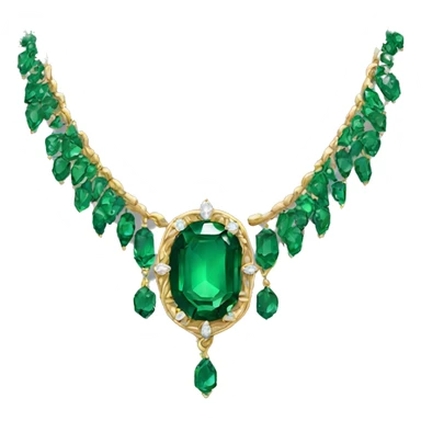 emerald necklace  sticker