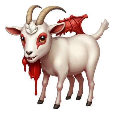 goat splitting apart sticker