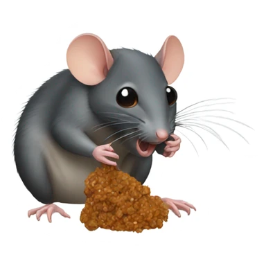Rats eating bugs  sticker
