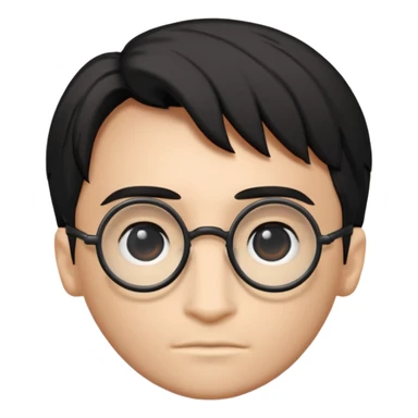 Harry Potter glasses with the scar and without the face  sticker