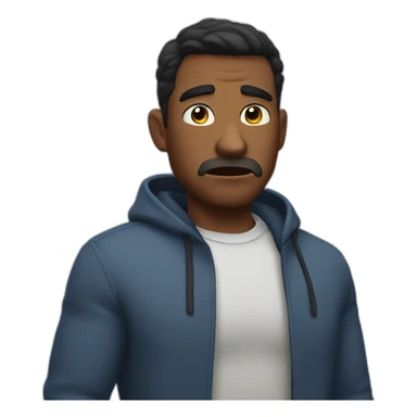 Alpha male annoyed sticker