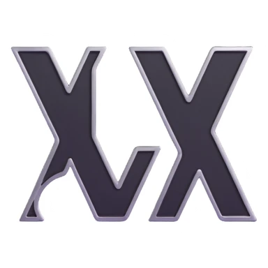 western style graffiti connected BLK letters with metallic silver outline, transparent background, only the letters visible, bold design for Discord sticker