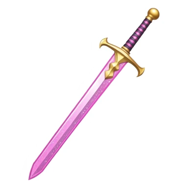Glitter Sword Pink sticker