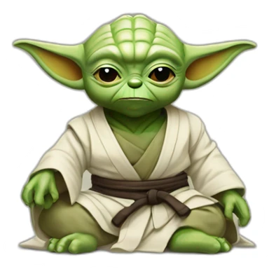 Yoda star Wars jiu-jitsu  sticker