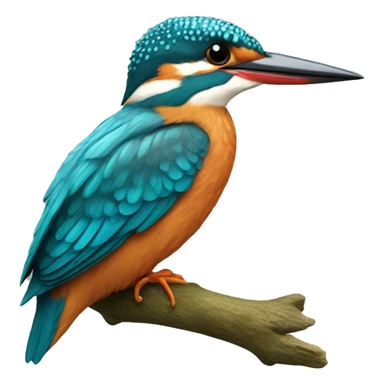 Kingfisher growing sticker