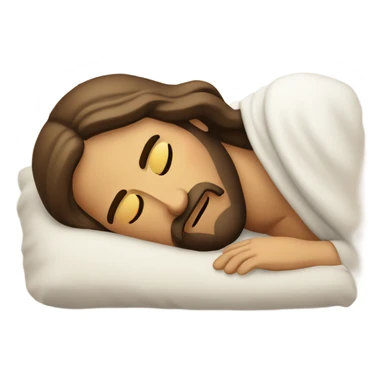 Jesus Christ napping sticker