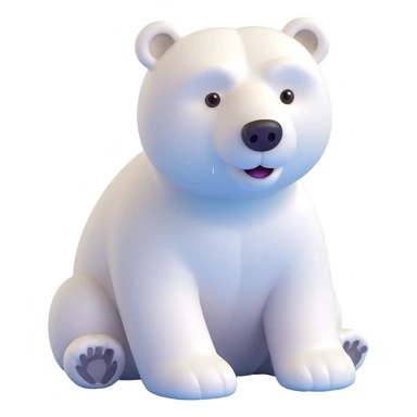 Polar bear sticker