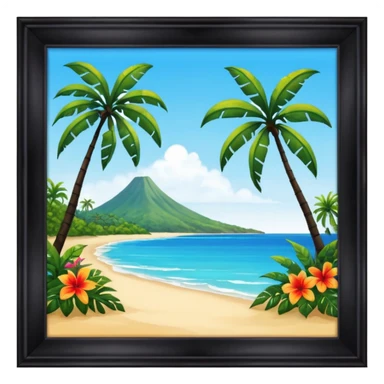 thumbnail picture mac os, painting on wall, tropics sticker