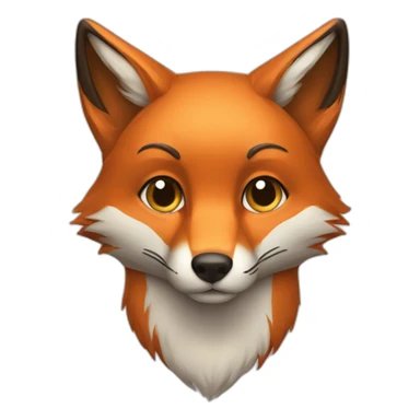 Fox koss sticker