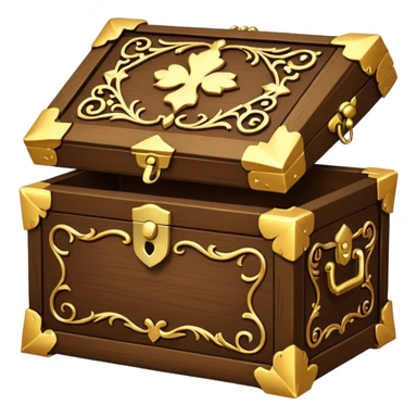 tresure box with motifs sticker
