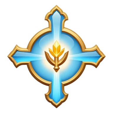 Apostle's emblem with a touch of light blue sticker