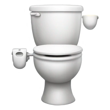 Toilet with headlights sticker