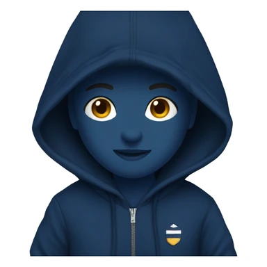 Navy blue Hoodie sticker