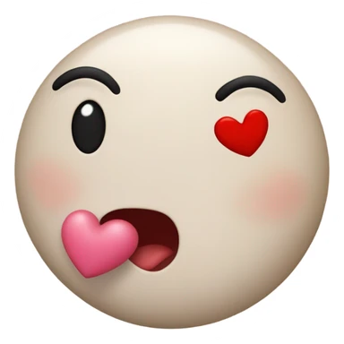 Blowing kiss emoji  sticker