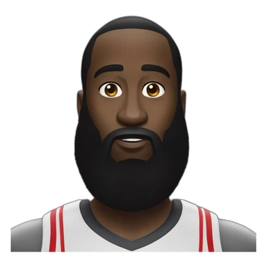 James Harden with sticker
