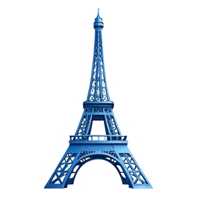 create a blue emoji of tour eiffel sticker