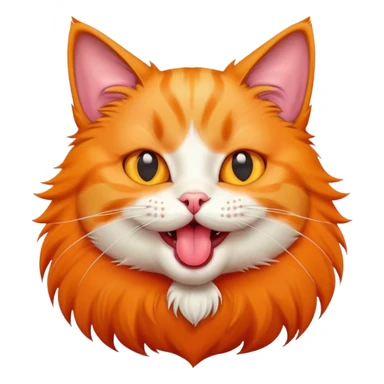 cat with tongue out sticker