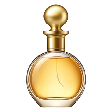 Esthetic light gold perfume  sticker