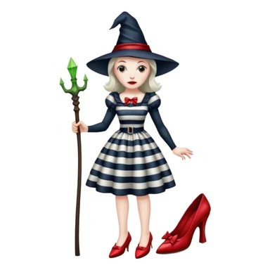 Wicked Witch of the East from the Wizard of Oz sticker