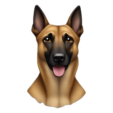 dog-malinois-black-halloween sticker