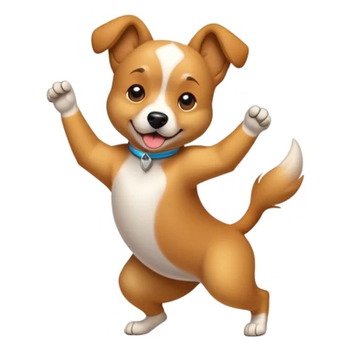 Dog dancing  sticker
