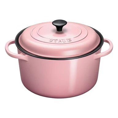 Staub light pink Dutch oven sticker
