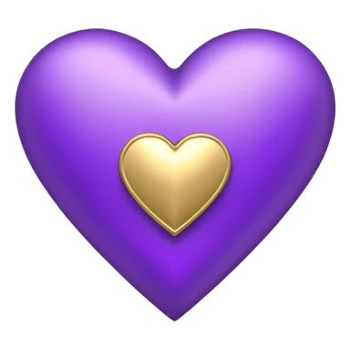 The golden Letter “t” inside a Purple Heart sticker