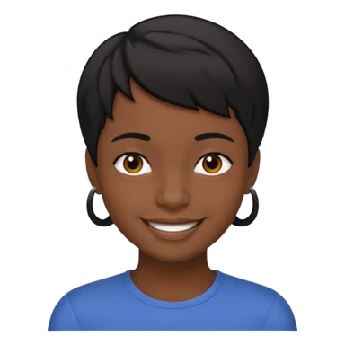 really dark black person sticker