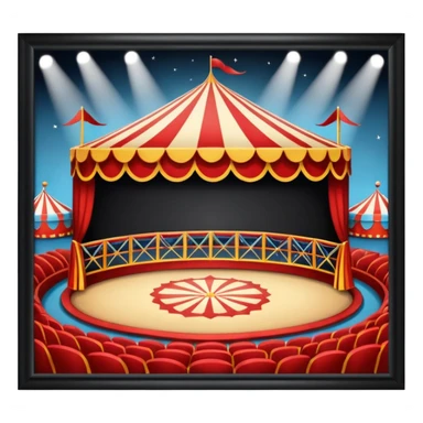 circus performance arena sticker
