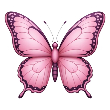 Pink butterfly sticker