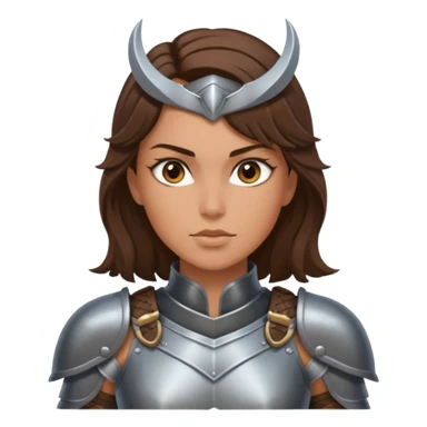 Valkyrie warrior brunetter sticker