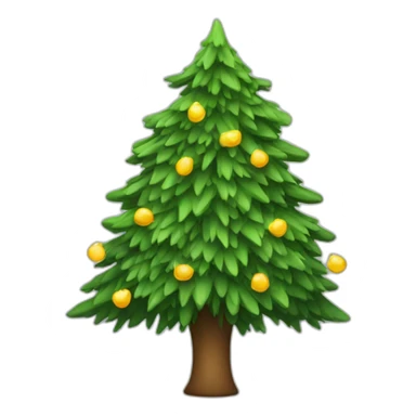 new year tree sticker