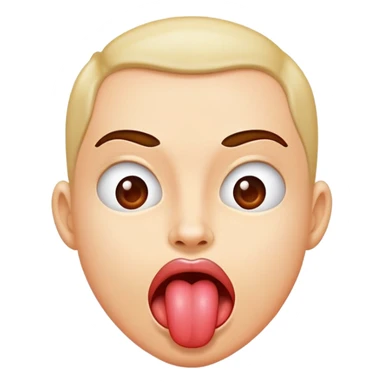 Sticking tongue out in saucy way sticker