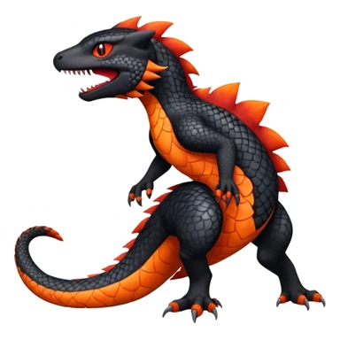Salandit-Litten-Fakémon-hybrid-creature (full body)  sticker