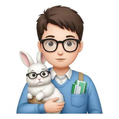 Nerd slays rabbit sticker
