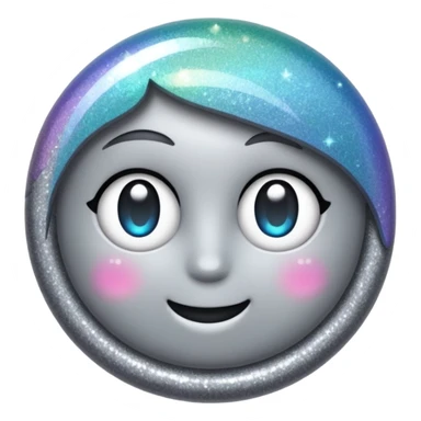 vamp glitter gray sticker