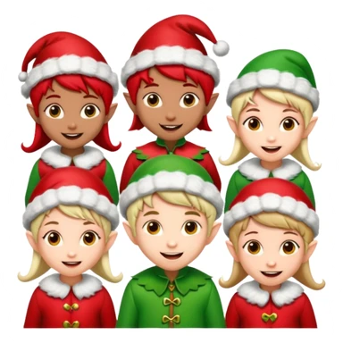 100 Christmas Elfs sticker