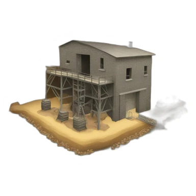 mine shaft/Mining Building house sticker