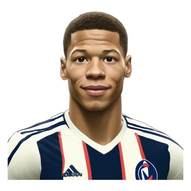 Mbappé in style of sorolla sticker