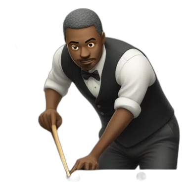 Man playing billard sticker